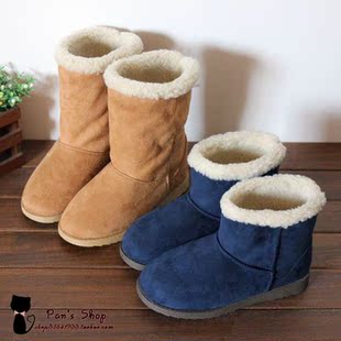 清仓日系外单贵牌雪地靴实用两穿防滑短靴棉靴中筒靴女靴Esperz