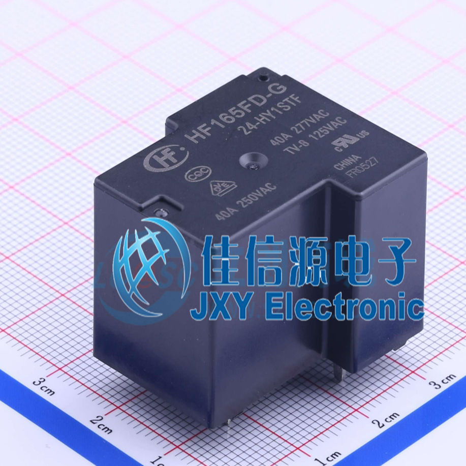 功率继电器      HF165FD-G/24-HY1STF  HF(宏发)