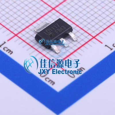 线性稳压器(LDO)  LD1117STR  ST(意法半导体)  SOT-223