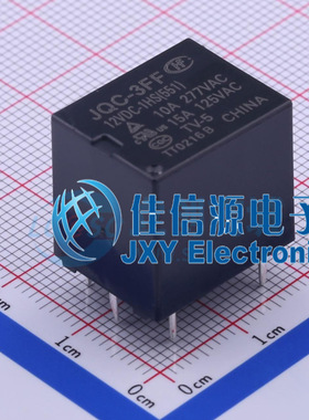 功率继电器      JQC-3FF/12-1HS（551）   HF(宏发)