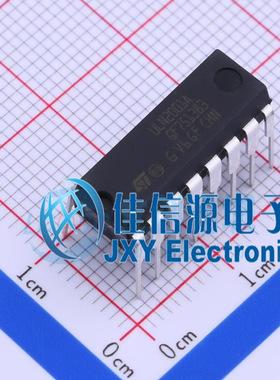 达林顿晶体管阵列      ULN2001A  ST(意法半导体)  DIP-16