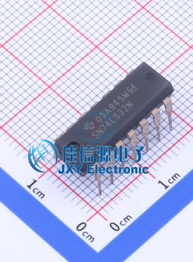 逻辑门 SN74LS32N TI PDIP-14 4通道 双输入 16mA 驱动强兼容输入