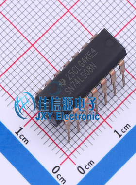 逻辑门 SN74LS08N TI PDIP-14与门4通道双输入4.75V~5.25V全新