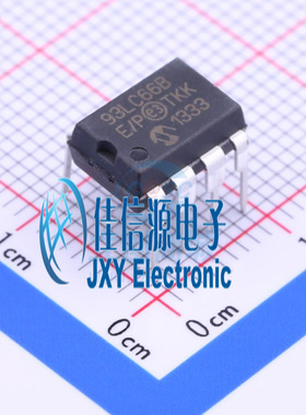 EEPROM存储器 93LC66B-E/P MICROCHIP(美国微芯) PDIP-8全新4Kbit