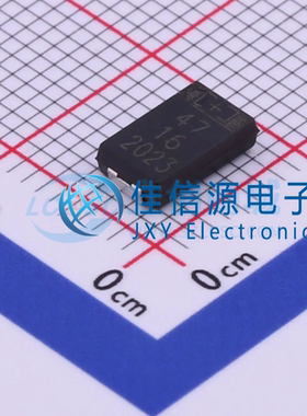贴片固态电容 SA11CM470A19R55XXX AISHI艾华 4.3x7.3mm 47uF 16V