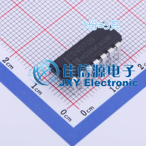 逻辑门CD4070BE华冠5只装