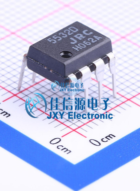 运算放大器 NJM5532D-#ZZZB JRC DIP-8 低噪声双路 10MHz 200nA