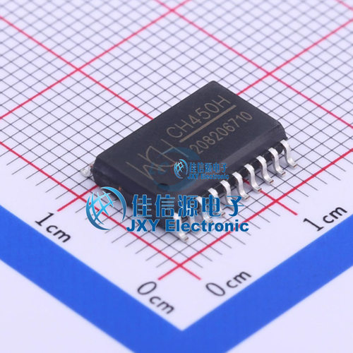 数码管驱动 CH450H WCH(沁恒) SOP-20全新I2C3V~5.5V80mA LED驱动