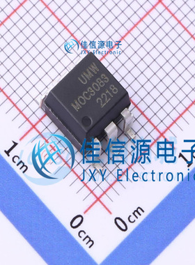 光耦 MOC3083SM UMW(友台) SOP-6双向可控硅输出100mA过零功能