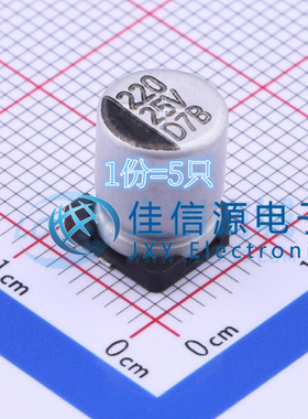 电解电容 DV221M025F105ETR CapXon(丰宾) 8x10.5 220uF 25V(5只)