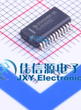 LED驱动     TLC5925IDBQR  TI(德州仪器)  SSOP-24-4.0mm