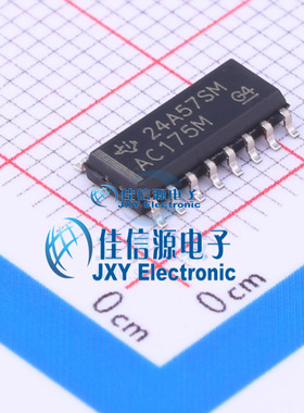 触发器     CD74AC175M96  TI(德州仪器)  SOIC-14