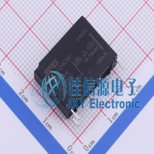 功率继电器       RC-124DM1   WRG(旺荣集团)  24V  10A