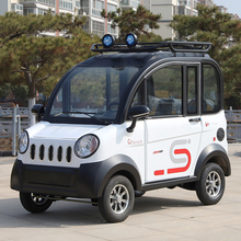 电动全封闭家用老人接送孩子四轮车1