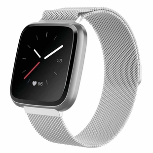 适用fitbit Versa Lite米兰尼斯表带versa2代智能磁吸金属腕带1代