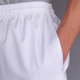 Белая униформа медсестры, рабочие штаны, эластичная талия, свободный прямой крой