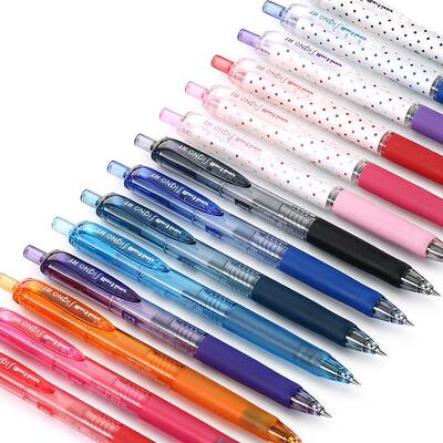 日本Uni三菱波点笔中性笔UMN138按动水笔学生红笔0.38mm超细