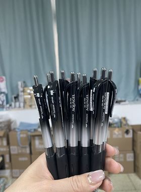 日本蜻蜓Tombow中性笔 0.5mm 按动中性笔BJ-KAG学生水笔 可换笔芯