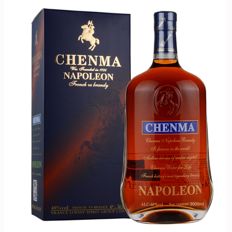 法国洋酒 臣马拿破仑白兰地 3000ml 3l