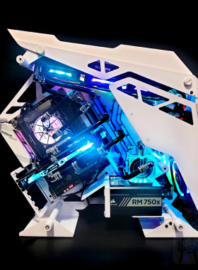 RTX3090水冷游戏白色台式电脑