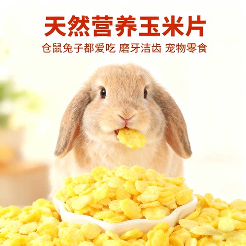 兔子仓鼠零食玉米片无糖饲料