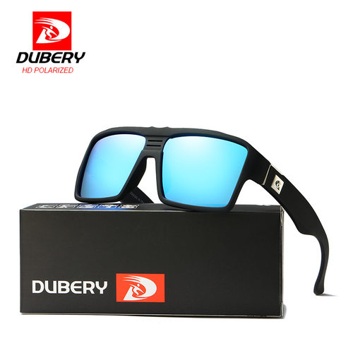 DUBERY 男女同款方形混搭炫彩复古偏光太阳镜驾驶镜D729