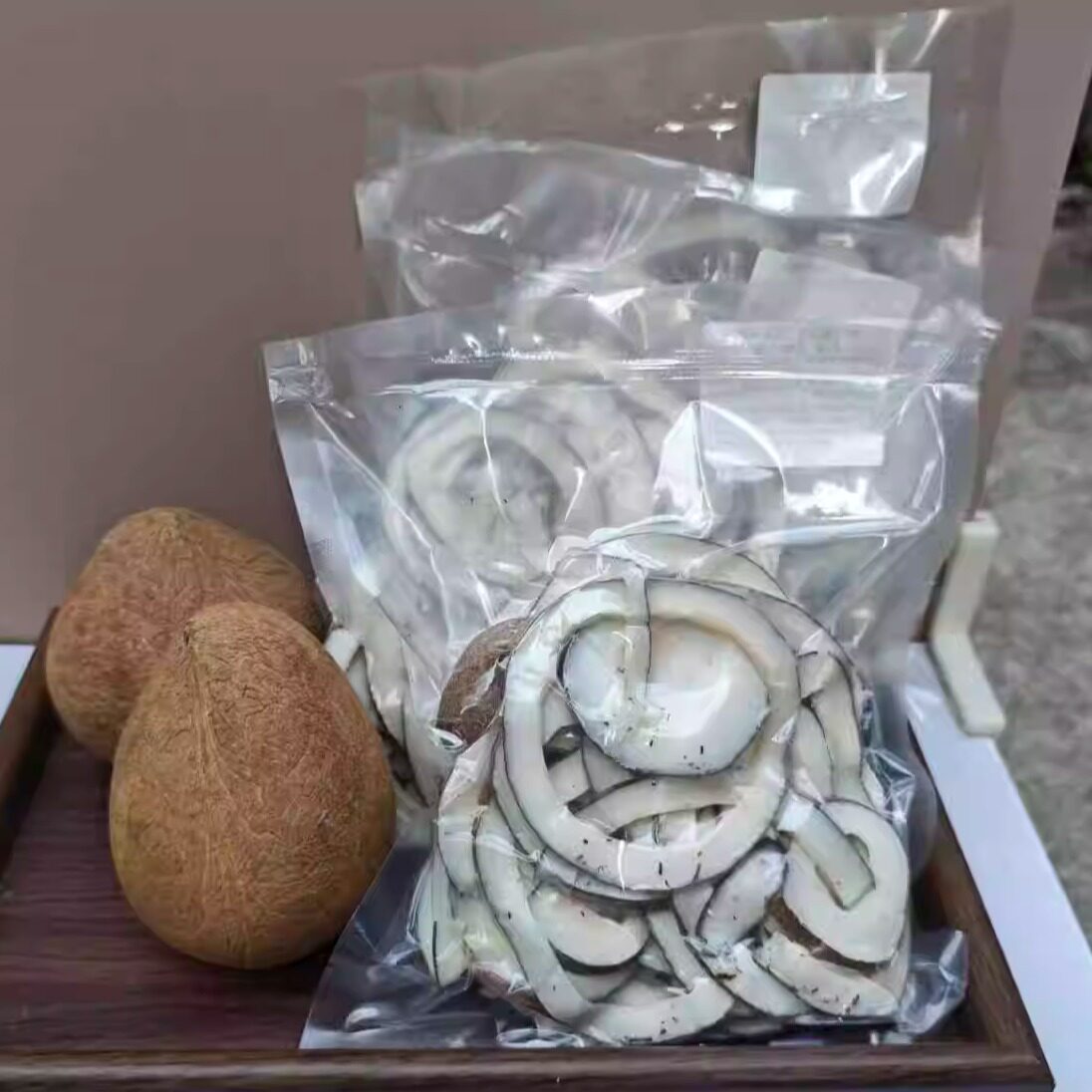 整个椰皇新货椰王无汁浓香椰肉干原味椰子鸡煲汤料椰子白肉香干货
