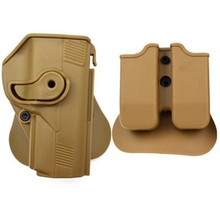 PX4快拔套伯莱塔PX4枪套腰挂战术弹夹套旋转通用贝雷塔保护袋壳