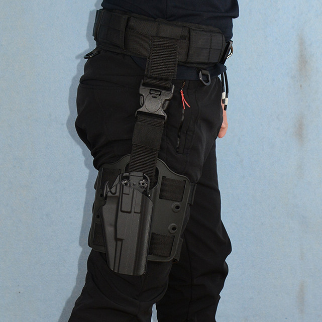 战术绑腿快拔套DX2011C2快把套火鹤G34 DK05 P320 OY G17 TTI枪套