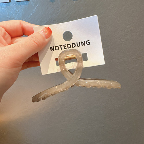 韩国东大门纯色11cm发量少鲨鱼夹