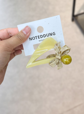 NOTEDDUNG三角蝴蝶结鲨鱼夹发夹