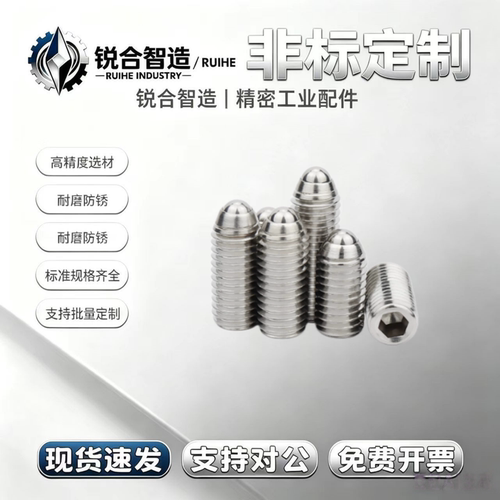 轻载型BSML 3/4/5/6/8/10/12/16 波仔螺丝 不锈钢球头柱塞 ZAH52