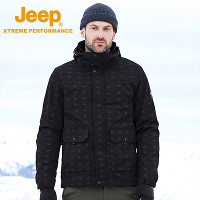 JeepXtreme Performance户外高端男士冲锋衣抓绒两件套J232094089