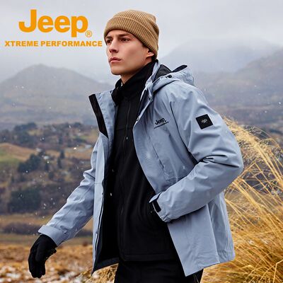 JeepXtreme Performance户外高端男士冲锋衣软壳两件套J342094080