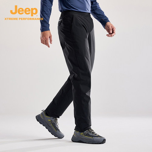 JeepXtreme Performance羽绒冲锋裤男士冬季加厚户外滑雪登山裤