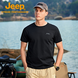 Jeep Xtreme Performance户外高端男士短袖速干排汗透气T恤衫