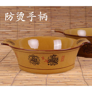 仿古双耳防烫陶瓷餐具水煮鱼酸菜鱼盆麻辣香锅毛血旺大碗大碗汤碗