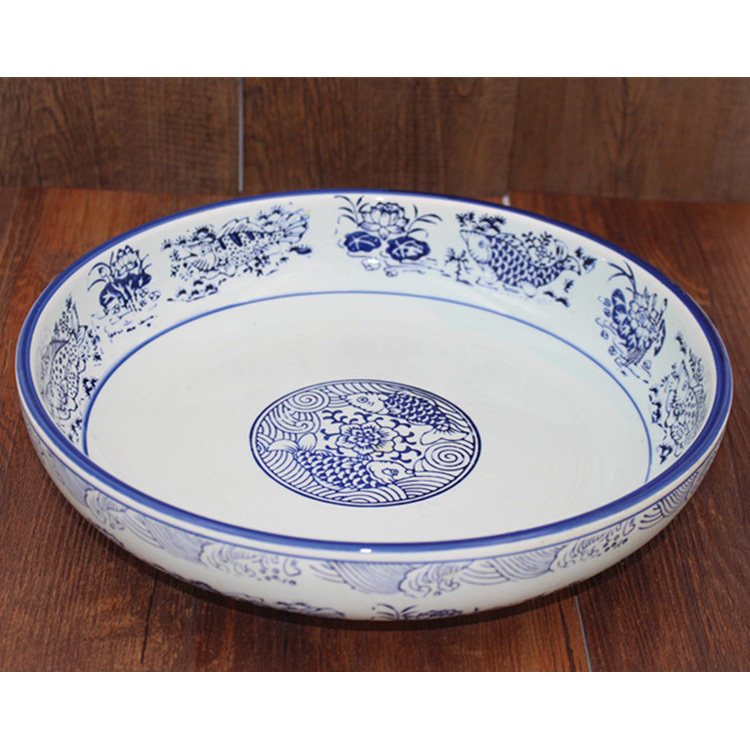 酒店陶瓷商用青花瓷浅碗汤菜碗大号水煮肉水煮鱼盆鱼盘剁椒鱼头盘,餐饮具,碗,淘宝优惠券,粉丝福利购,淘宝优惠卷