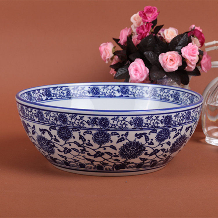 青花瓷陶瓷大号水煮鱼盆汤盆冒菜麻辣香锅碗酒店家用大碗大汤面碗,餐饮具,碗,淘宝优惠券,粉丝福利购,淘宝优惠卷