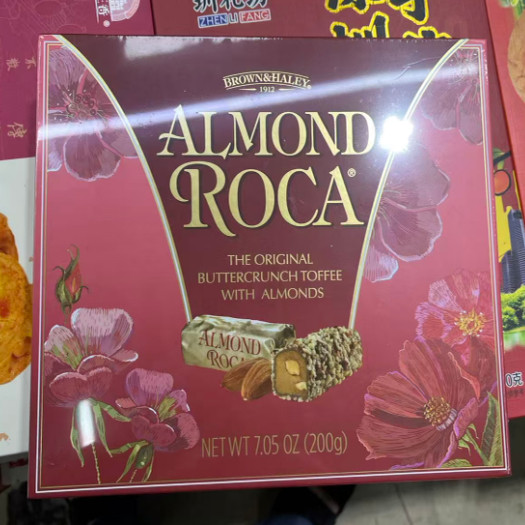 2026新品美国roca乐家扁桃仁巧克力糖果200g零食喜糖礼物礼盒装