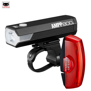 CATEYE眼自行车灯山地公路折叠车前灯智能刹车感应尾灯套装USB
