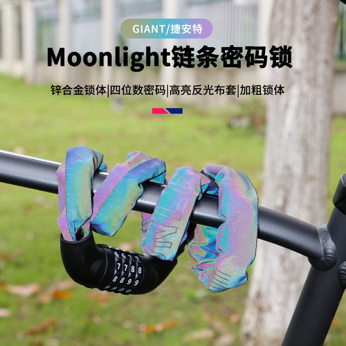捷安特山地公路自行车加粗密码锁