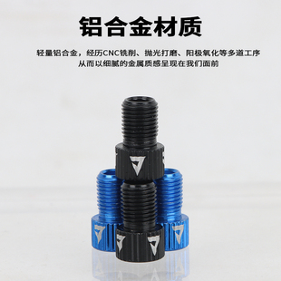 新款 氣嘴轉換美嘴打氣接頭配件 捷安特山地公路自行車法嘴內胎法式