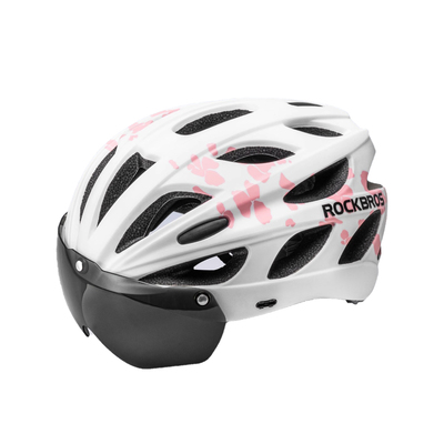 ROCKBROS青少年小学初中生自行车头盔儿童滑步车带风镜单车安全帽