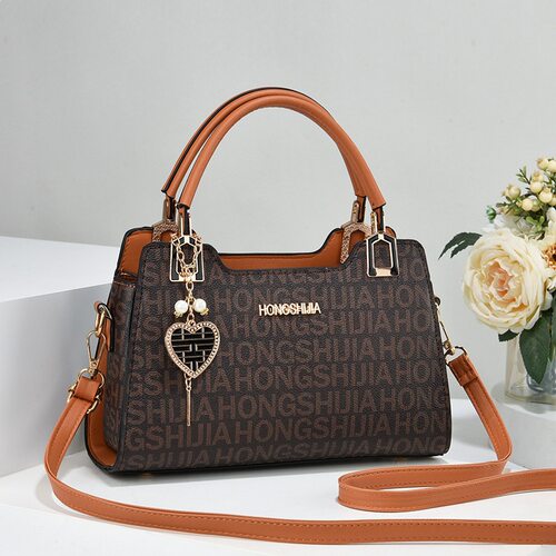 休闲大气中年妈妈包女士手提包通勤大容量2023新款时尚百搭斜挎包