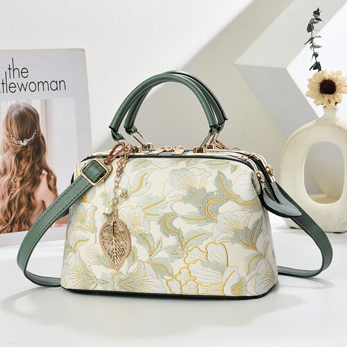 送妈妈生日礼物感新中式刺绣中年女士手提包2025夏新款斜挎包