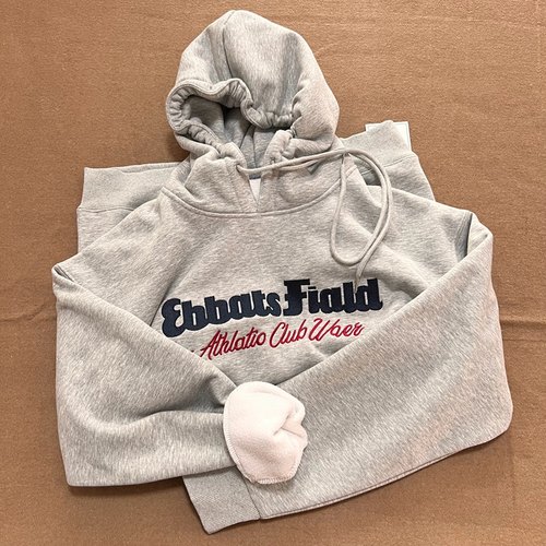 加绒宽松休闲风刺绣卫衣