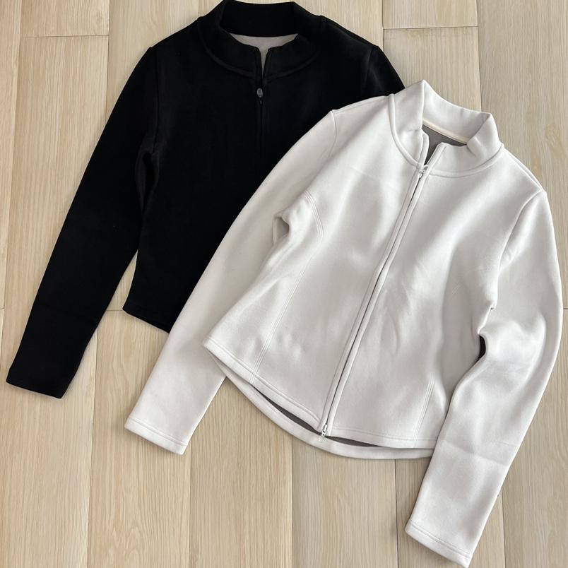 休闲风短款双拉链外套