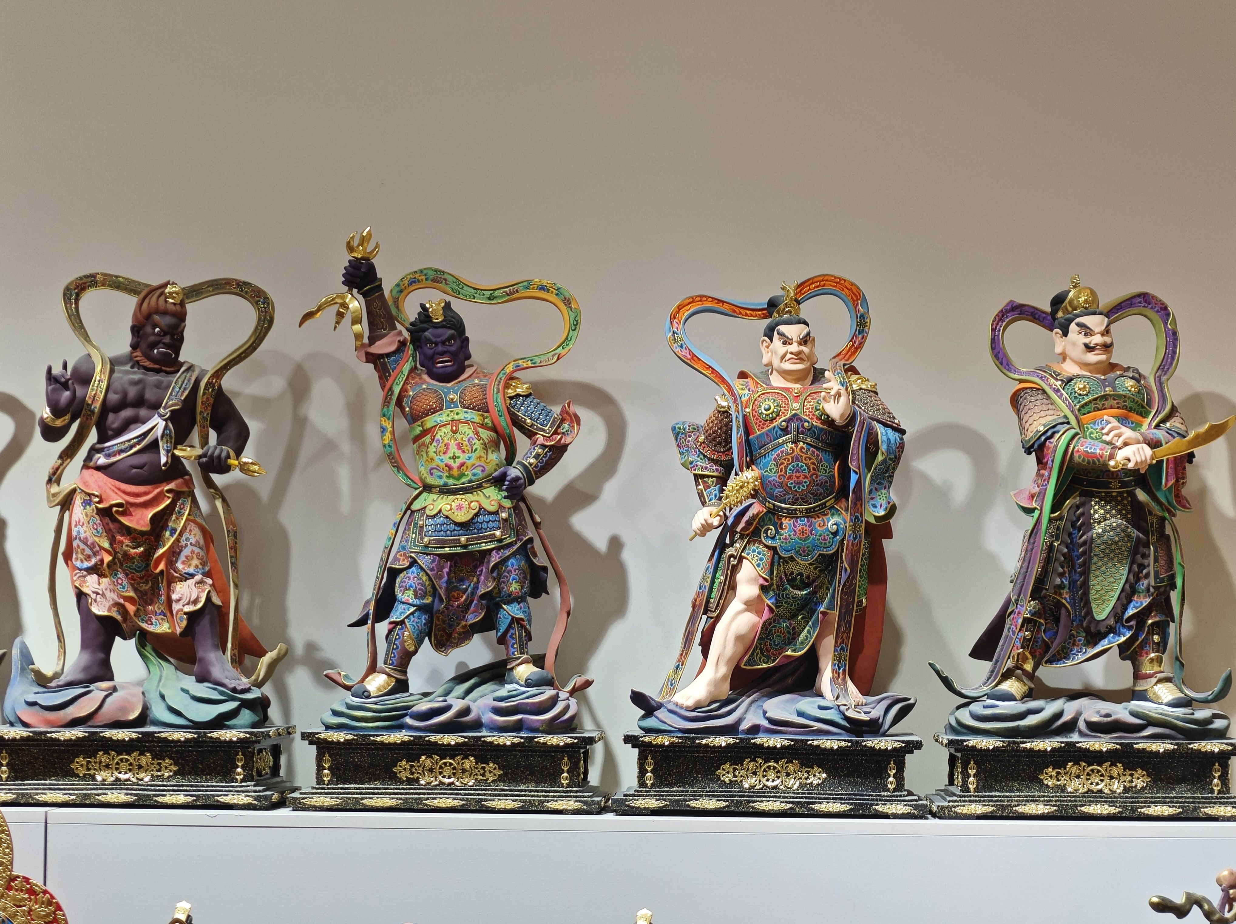 药师佛十二夜叉神将木雕神像佛像摆件12药叉家居玄关佛堂装饰实木