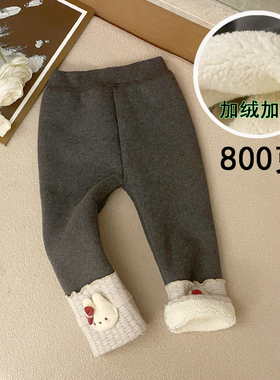 韩国童装秋冬女童裤子宝宝针织打底裤棉线修身裤婴幼儿毛线裤长裤